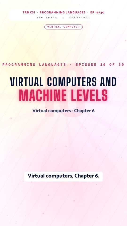 Lesson thumbnail: TRB CSI PPL Part1 EP16 Virtual Computers and Machine Levels 9x16