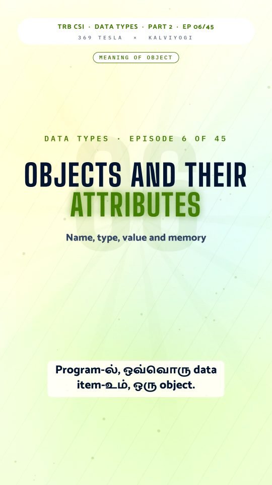 Lesson thumbnail: TRB CSI PPL Part2 EP06 Objects and their Attributes 9x16