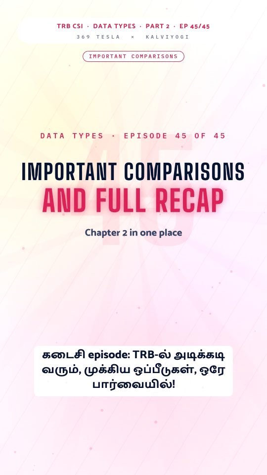 Lesson thumbnail: TRB CSI PPL Part2 EP45 Important Comparisons and Recap 9x16