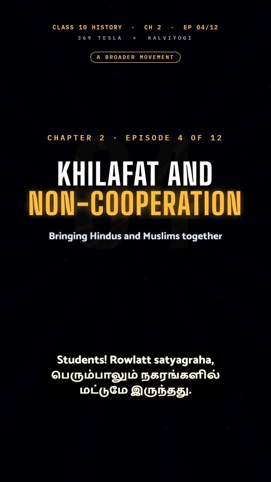 Lesson thumbnail: History Ch2 EP04 Khilafat and Non Cooperation
