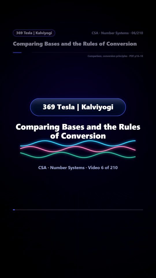 Lesson thumbnail: 06 Comparing Bases and the Rules of Conversion