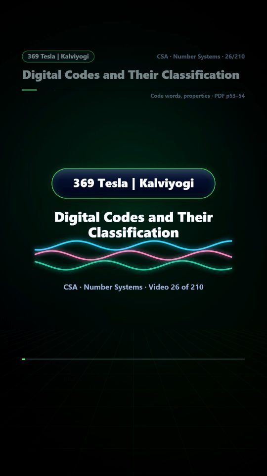 Lesson thumbnail: 26 Digital Codes and Their Classification
