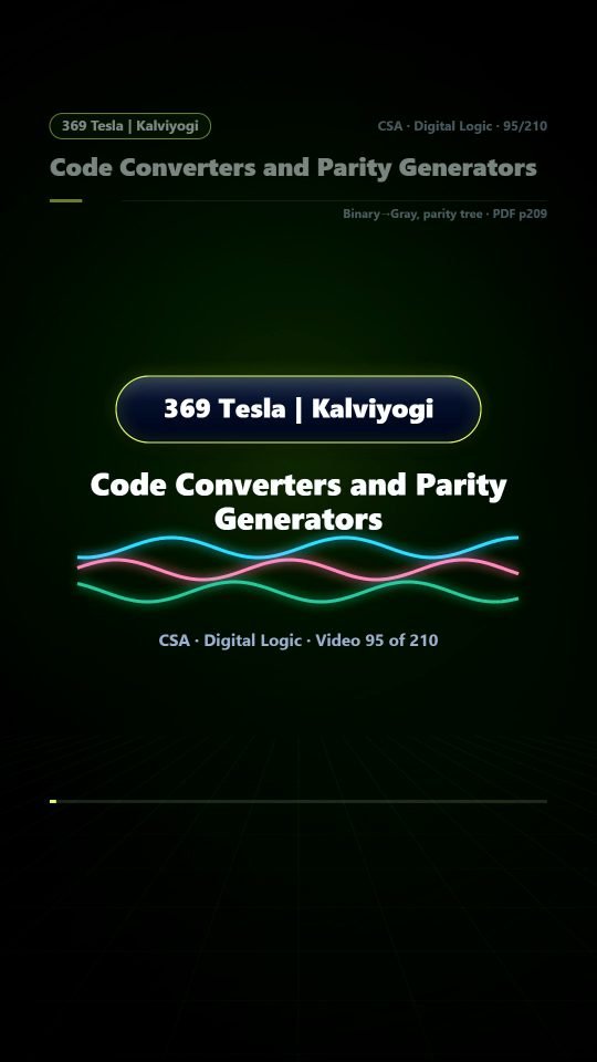Lesson thumbnail: 95 Code Converters and Parity Generators