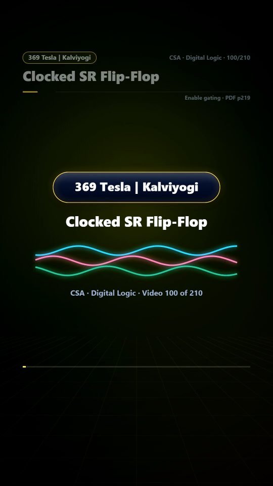 Lesson thumbnail: 100 Clocked SR Flip Flop