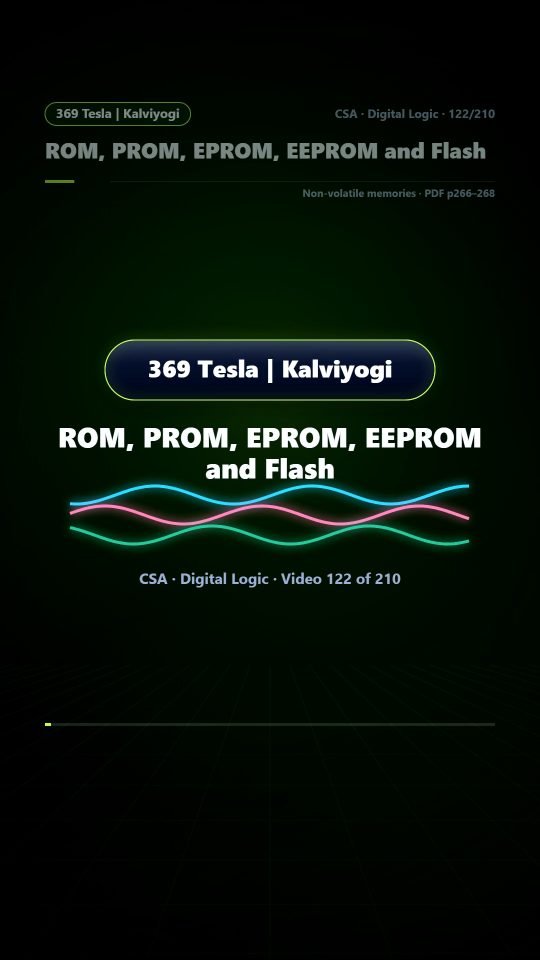 Lesson thumbnail: 122 ROM PROM EPROM EEPROM and Flash