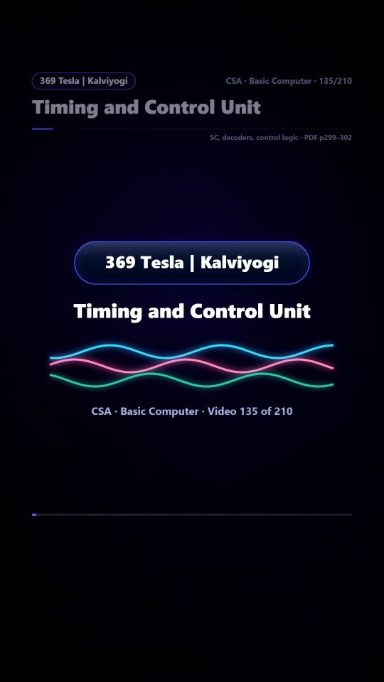 Lesson thumbnail: 135 Timing and Control Unit