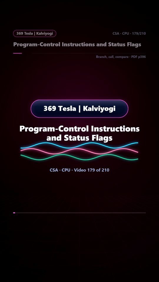Lesson thumbnail: 179 Program Control Instructions and Status Flags