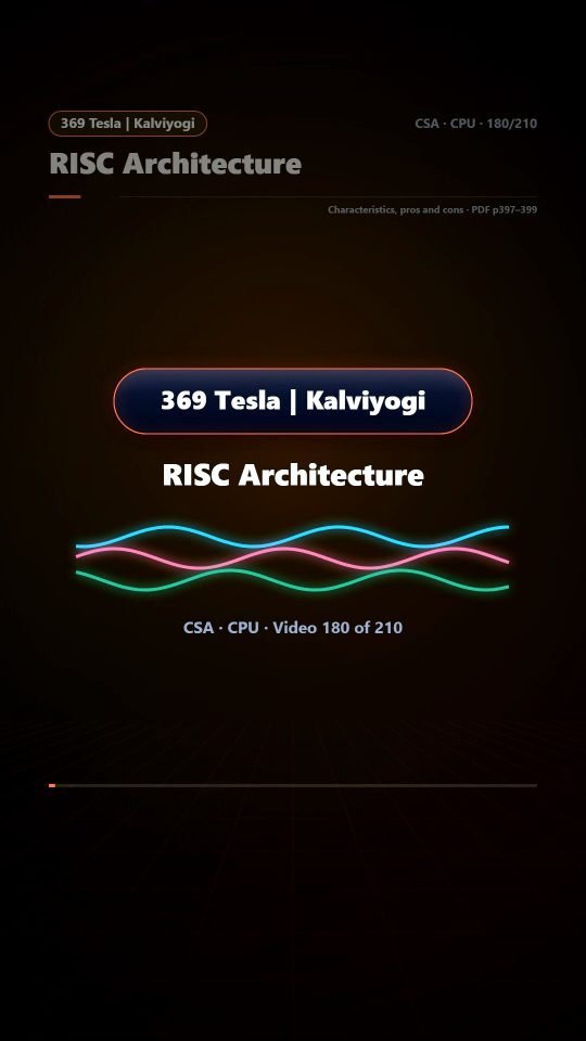 Lesson thumbnail: 180 RISC Architecture