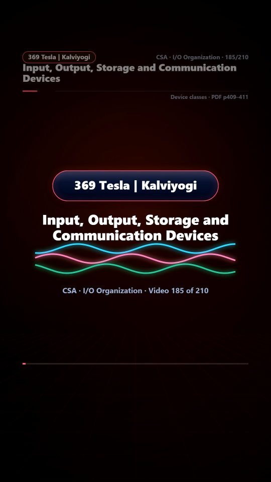 Lesson thumbnail: 185 Input Output Storage and Communication Devices