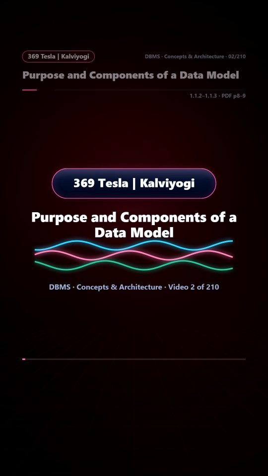 Lesson thumbnail: 02 Purpose and Components of a Data Model
