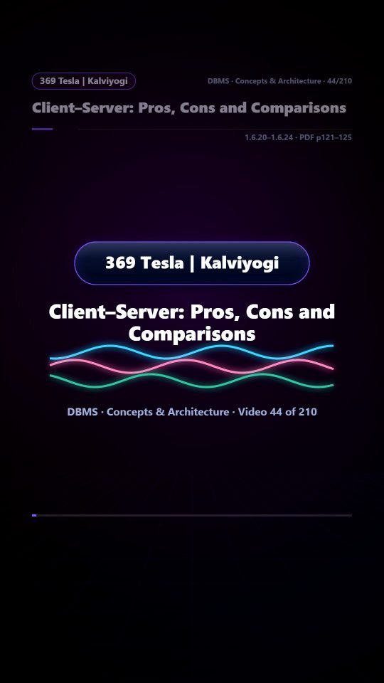 Lesson thumbnail: 44 Client Server Pros Cons and Comparisons