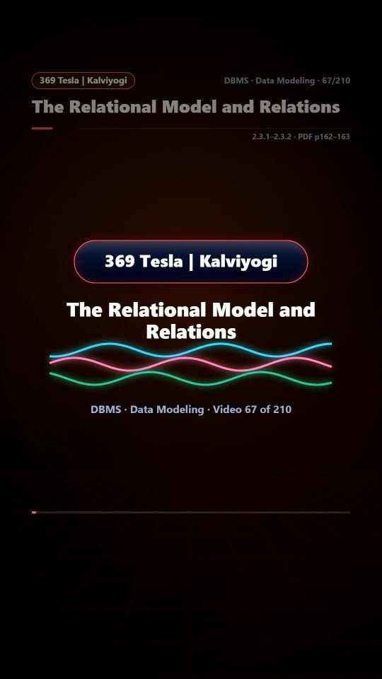 Lesson thumbnail: 67 The Relational Model and Relations