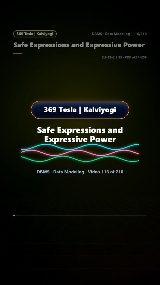 Lesson thumbnail: 116 Safe Expressions and Expressive Power