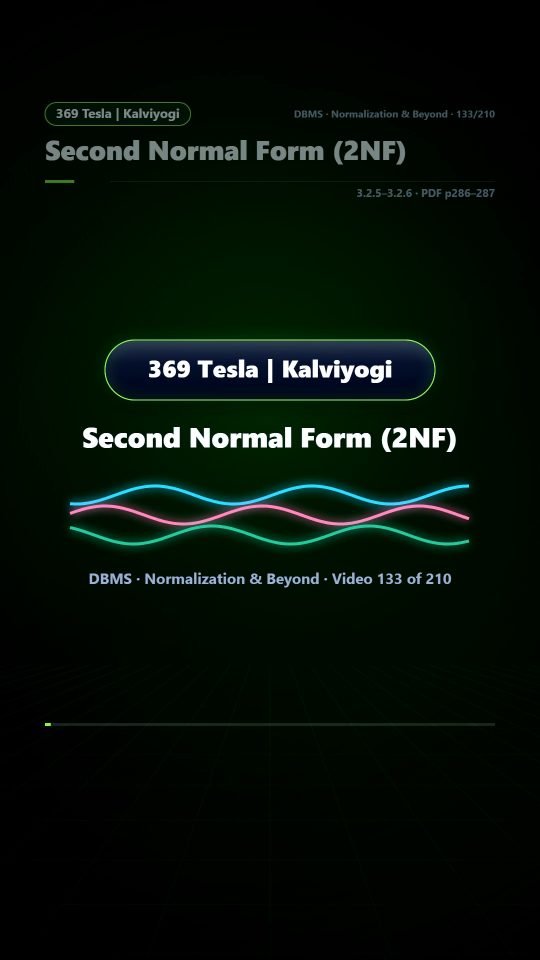 Lesson thumbnail: 133 Second Normal Form 2NF