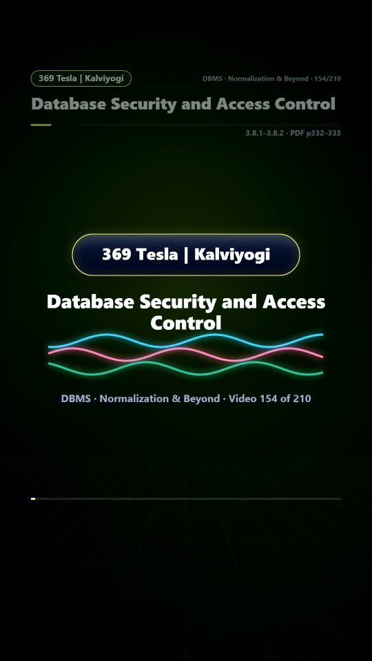 Lesson thumbnail: 154 Database Security and Access Control