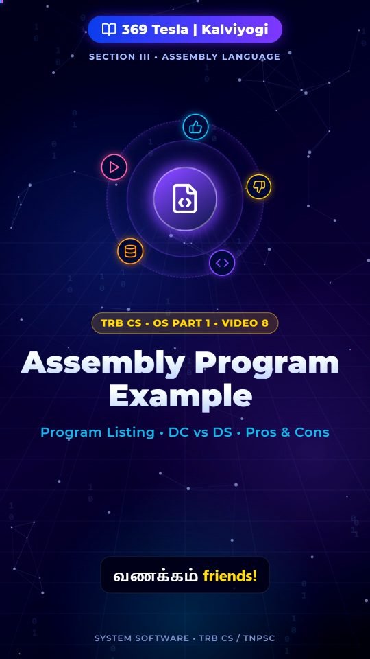 Lesson thumbnail: OS P1 - 08 - Assembly Program Example, Pros & Cons