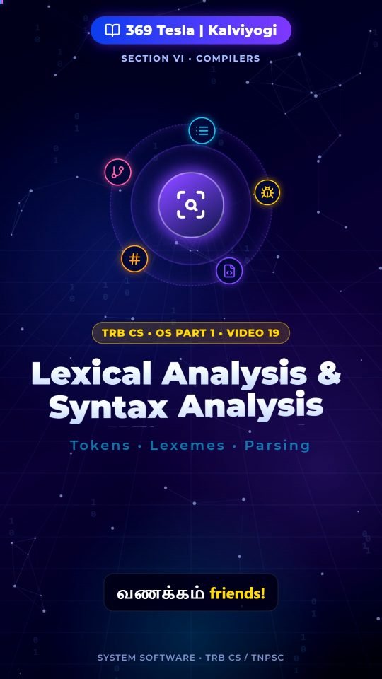 Lesson thumbnail: OS P1 - 19 - Lexical Analysis & Syntax Analysis