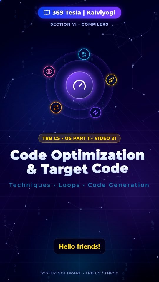 Lesson thumbnail: OS P1 - 21 - Code Optimization & Target Code