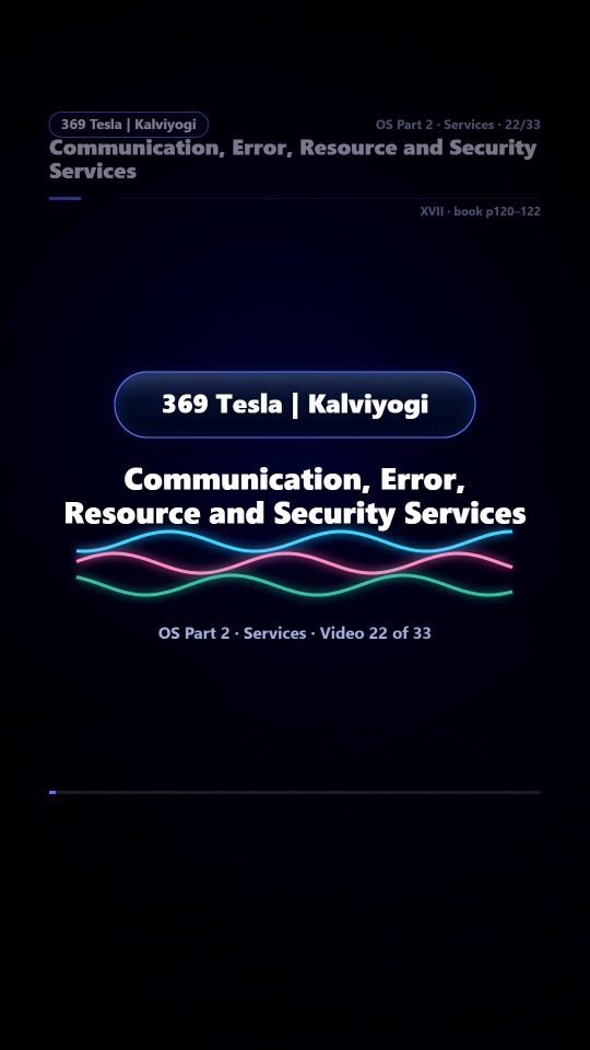 Lesson thumbnail: 22 Communication Error Resource and Security Services