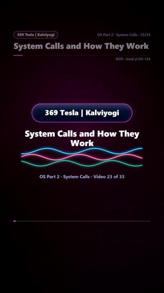 Lesson thumbnail: 23 System Calls and How They Work