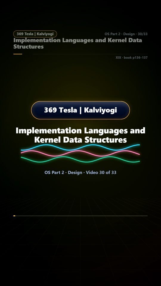 Lesson thumbnail: 30 Implementation Languages and Kernel Data Structures