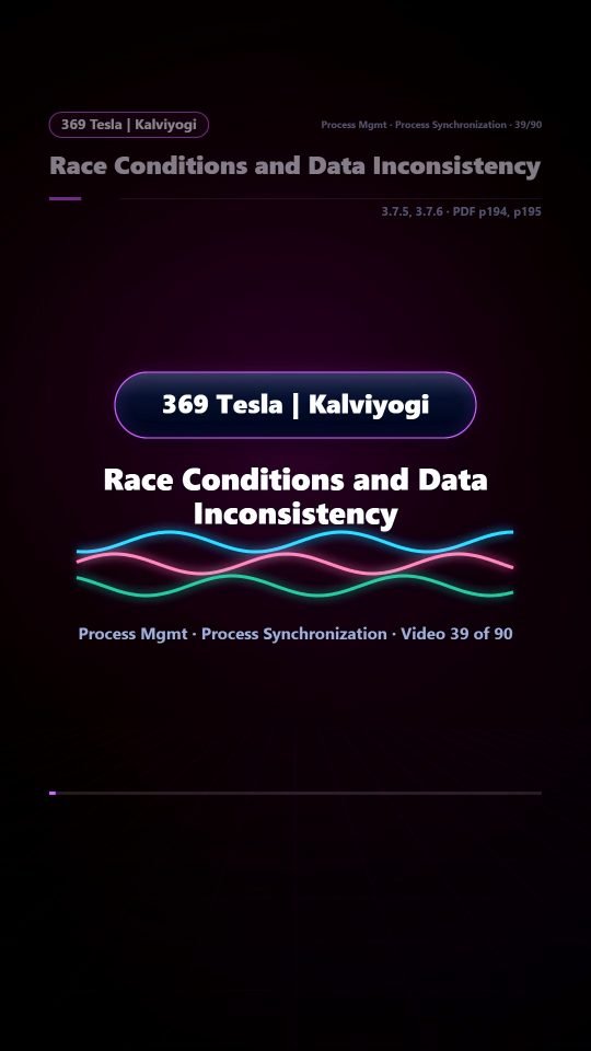 Lesson thumbnail: 39 Race Conditions and Data Inconsistency