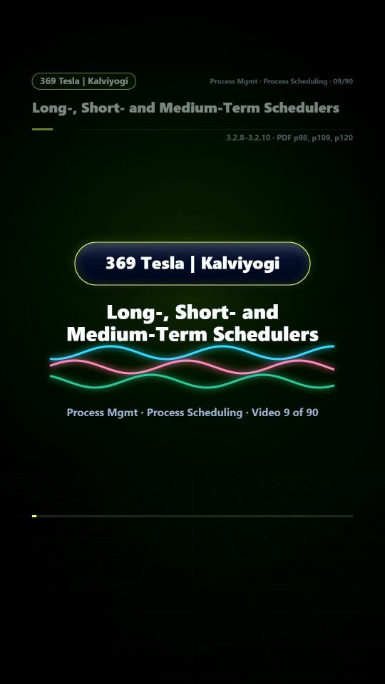Lesson thumbnail: 09 Long Short and Medium Term Schedulers