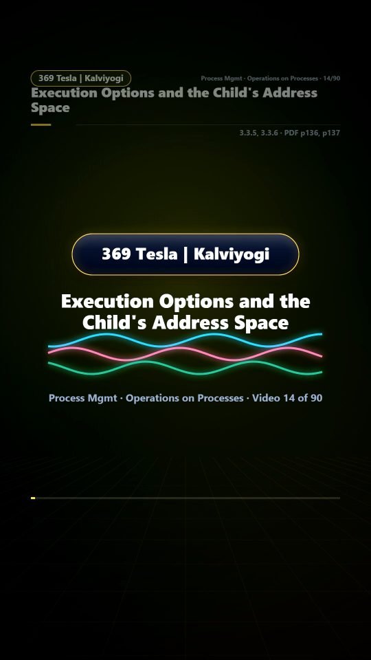 Lesson thumbnail: 14 Execution Options and the Child s Address Space