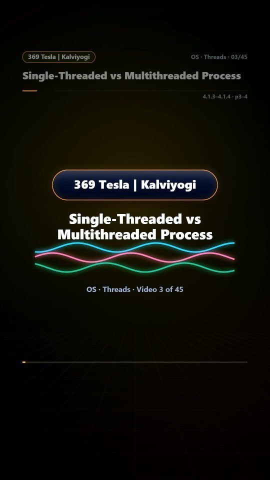 Lesson thumbnail: 03 Single Threaded vs Multithreaded Process