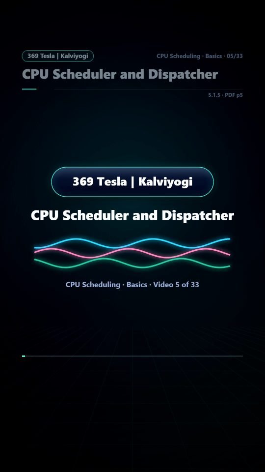 Lesson thumbnail: 05 CPU Scheduler and Dispatcher