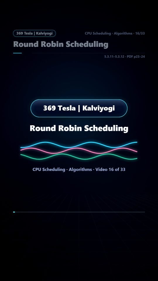 Lesson thumbnail: 16 Round Robin Scheduling