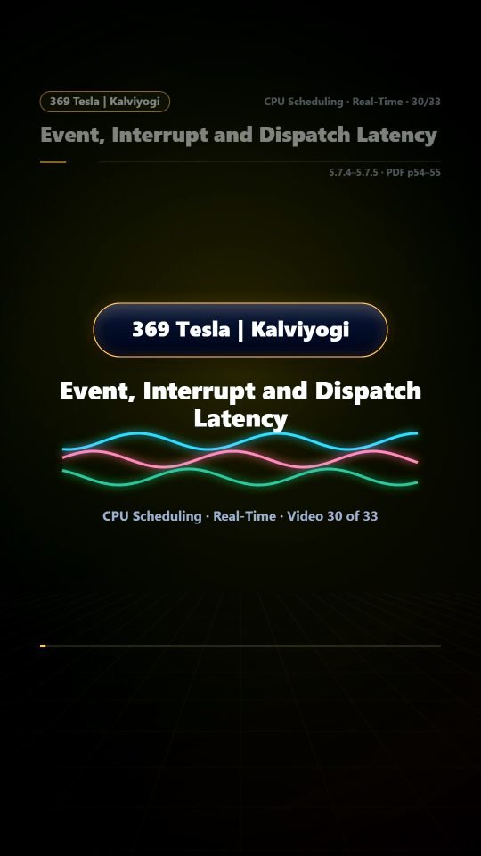 Lesson thumbnail: 30 Event Interrupt and Dispatch Latency