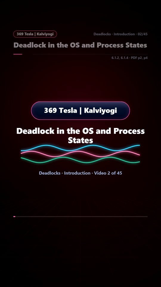 Lesson thumbnail: 02 Deadlock in the OS and Process States
