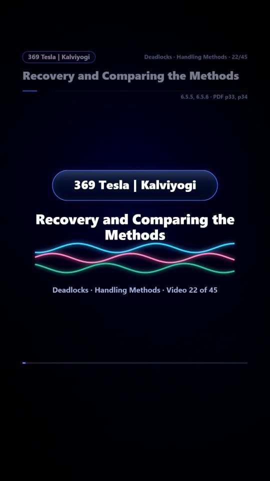 Lesson thumbnail: 22 Recovery and Comparing the Methods