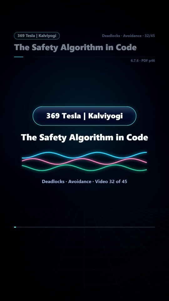 Lesson thumbnail: 32 The Safety Algorithm in Code