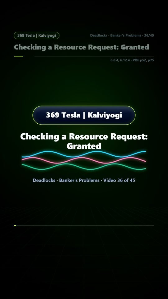Lesson thumbnail: 36 Checking a Resource Request Granted