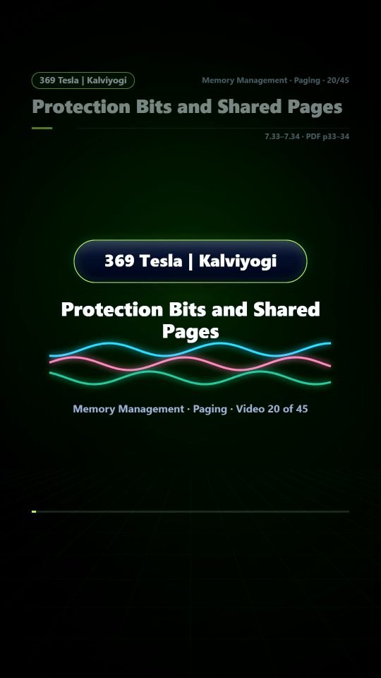 Lesson thumbnail: 20 Protection Bits and Shared Pages